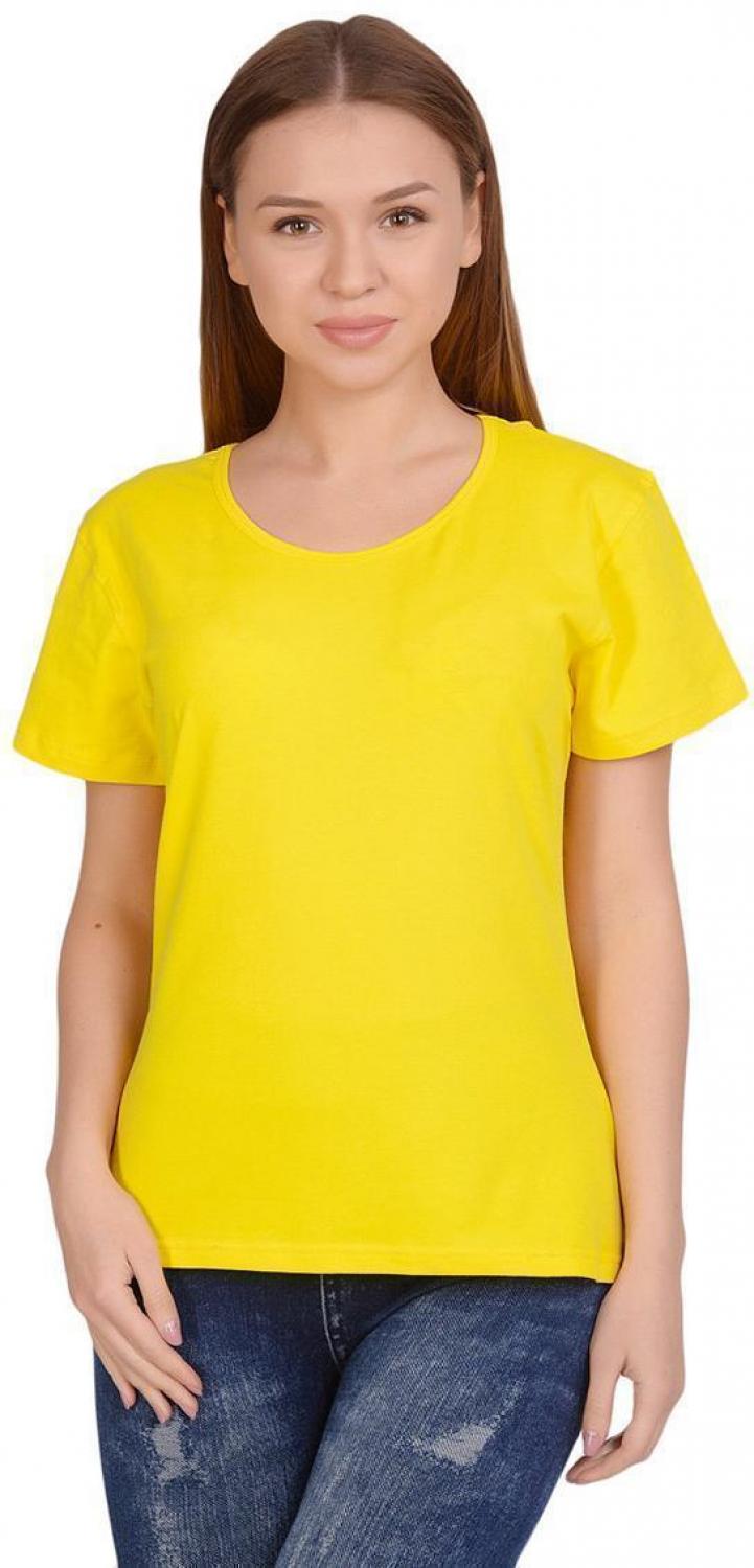 Желтая футболка для девушек