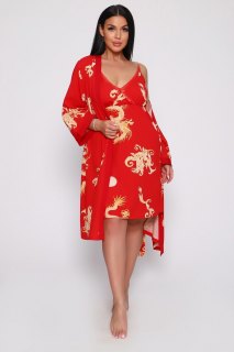 Купить Комплект женский (халат + сорочка) 000001507 в розницу