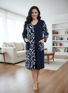 Купить Халат велюровый на молнии 000008283 в розницу