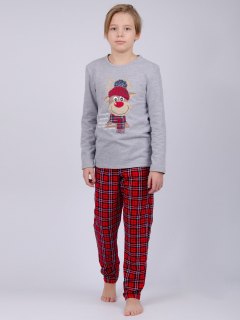 Купить Пижама детская из футера с начесом 000008291 в розницу