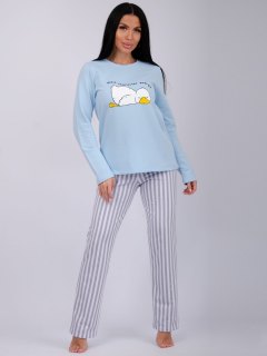 Купить Пижама женская из футера с начесом 000008303 в розницу