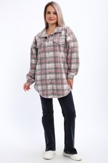 Купить Туника рубашечного кроя из флиса 000008320 в розницу