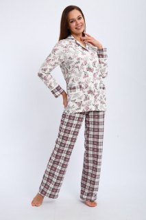 Купить Пижама женская из футера 000008326 в розницу