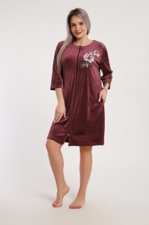 Купить Халат на молнии велюровый 000008334 в розницу