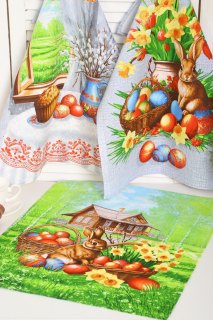 Купить Набор кухонных полотенец рогожка 000008428 в розницу