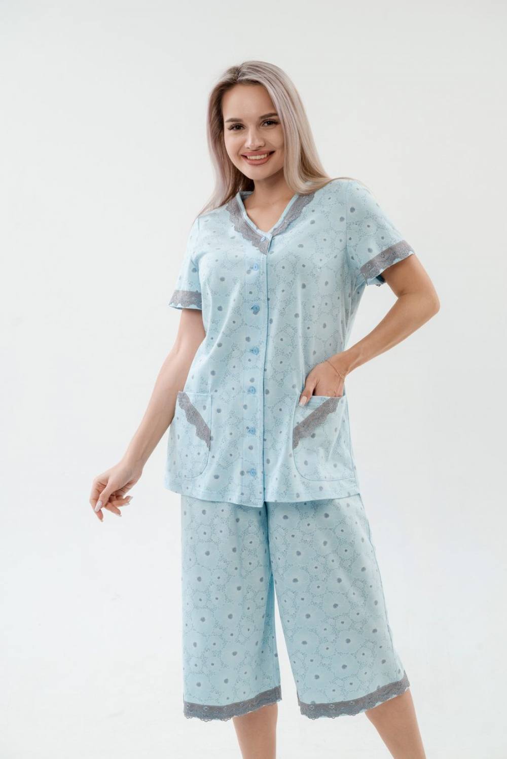 Пижама женская с бриджами. Артикул 000005444