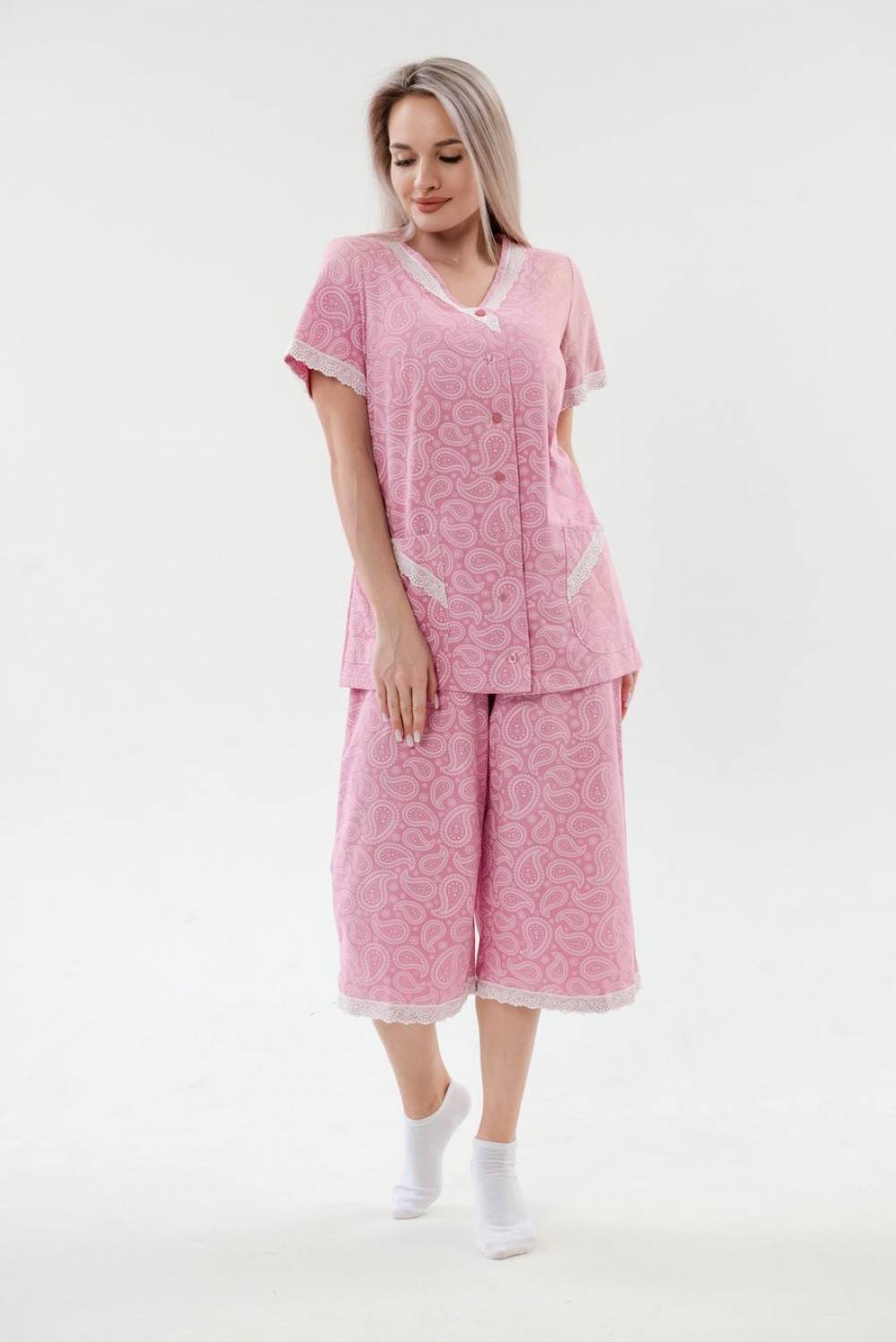 Пижама женская с бриджами. Артикул 000005445