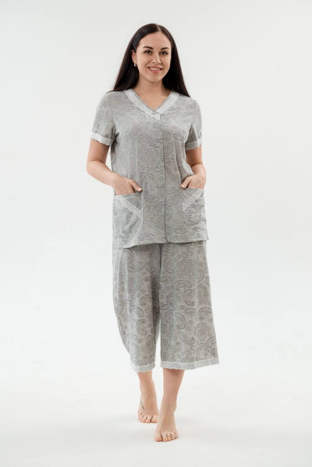 Пижама женская с бриджами. Артикул 000005447