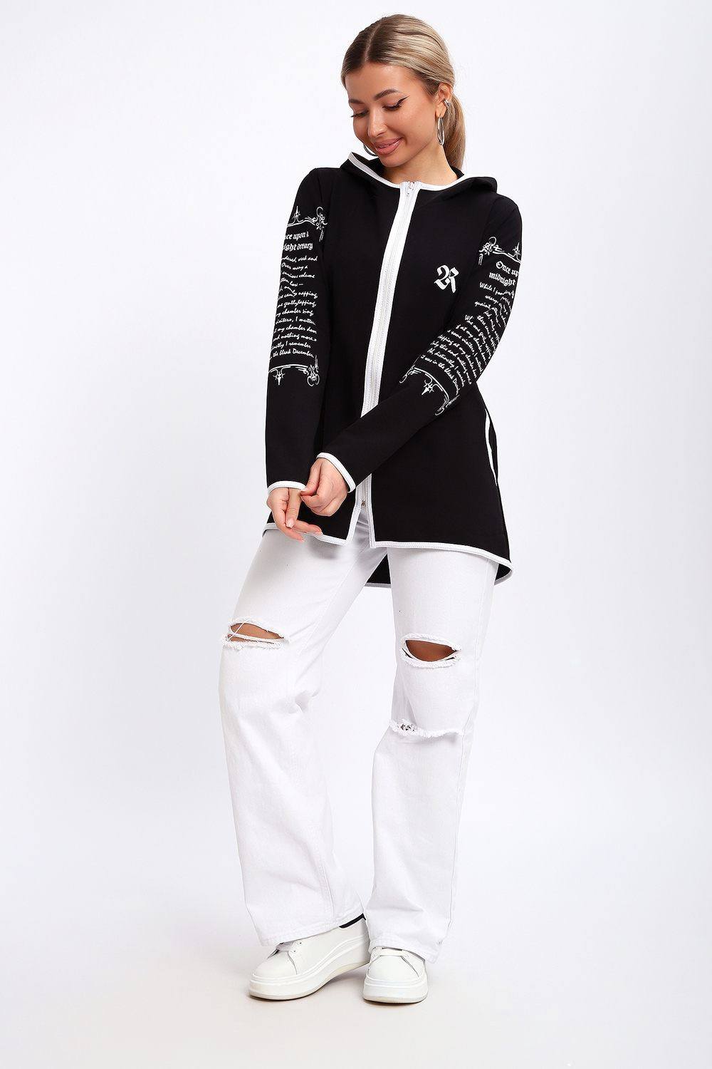 Туника из футера на молнии. Артикул 000008346