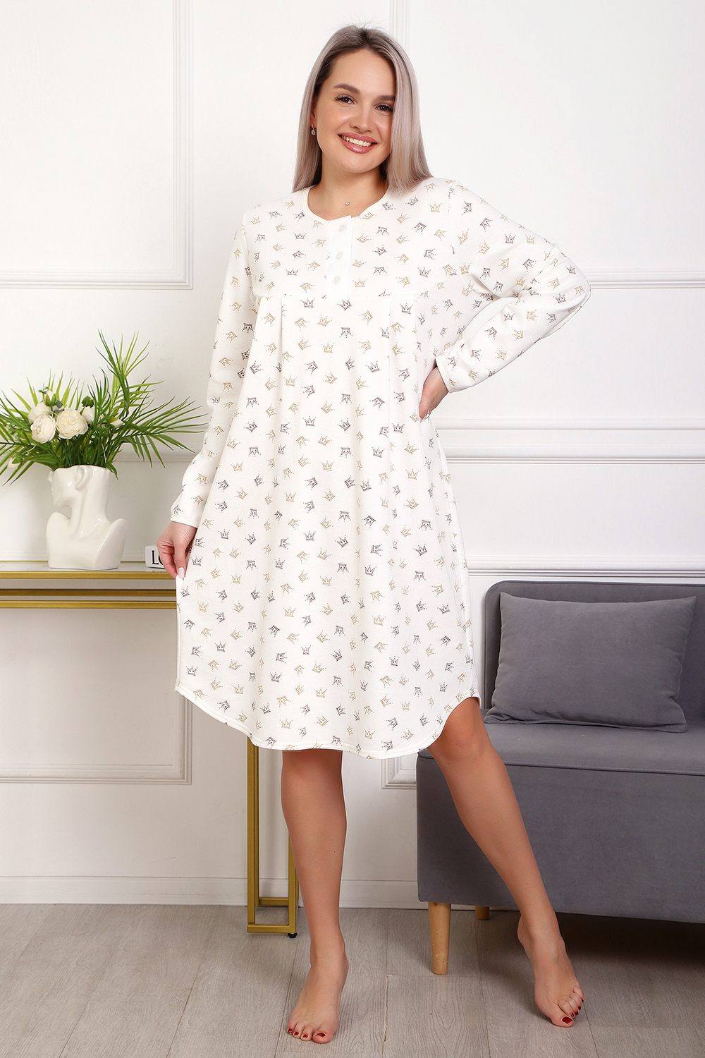 Сорочка женская с начесом. Артикул 000008359