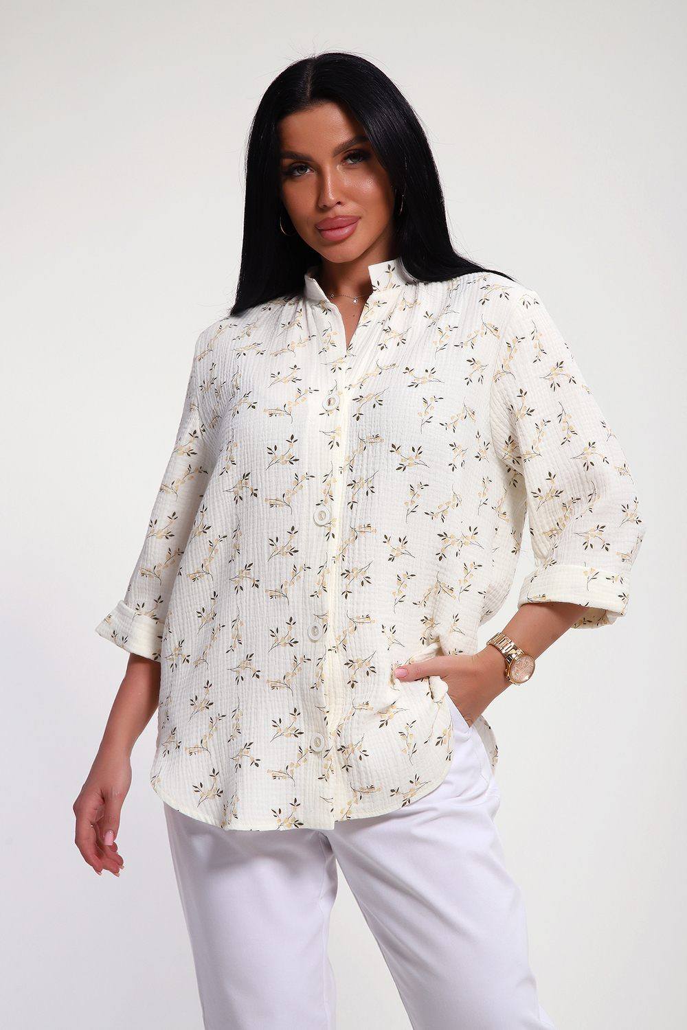 Рубашка летняя из муслина. Артикул 000008434