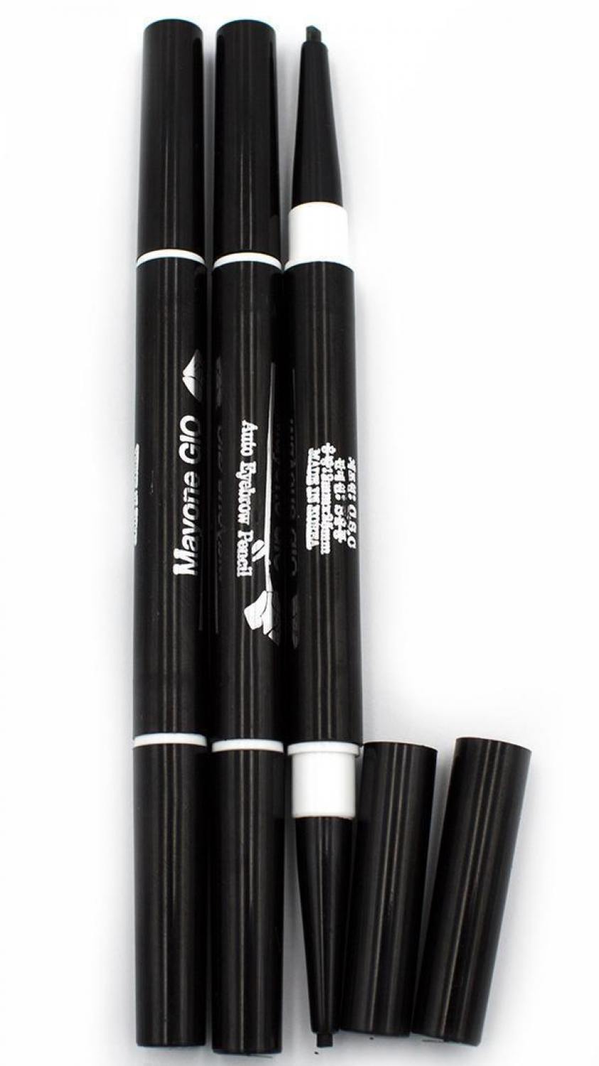 Автоматический двухсторонний карандаш для глаз и бровей Mayone Gio Eyebrow pencil. Артикул 021100048