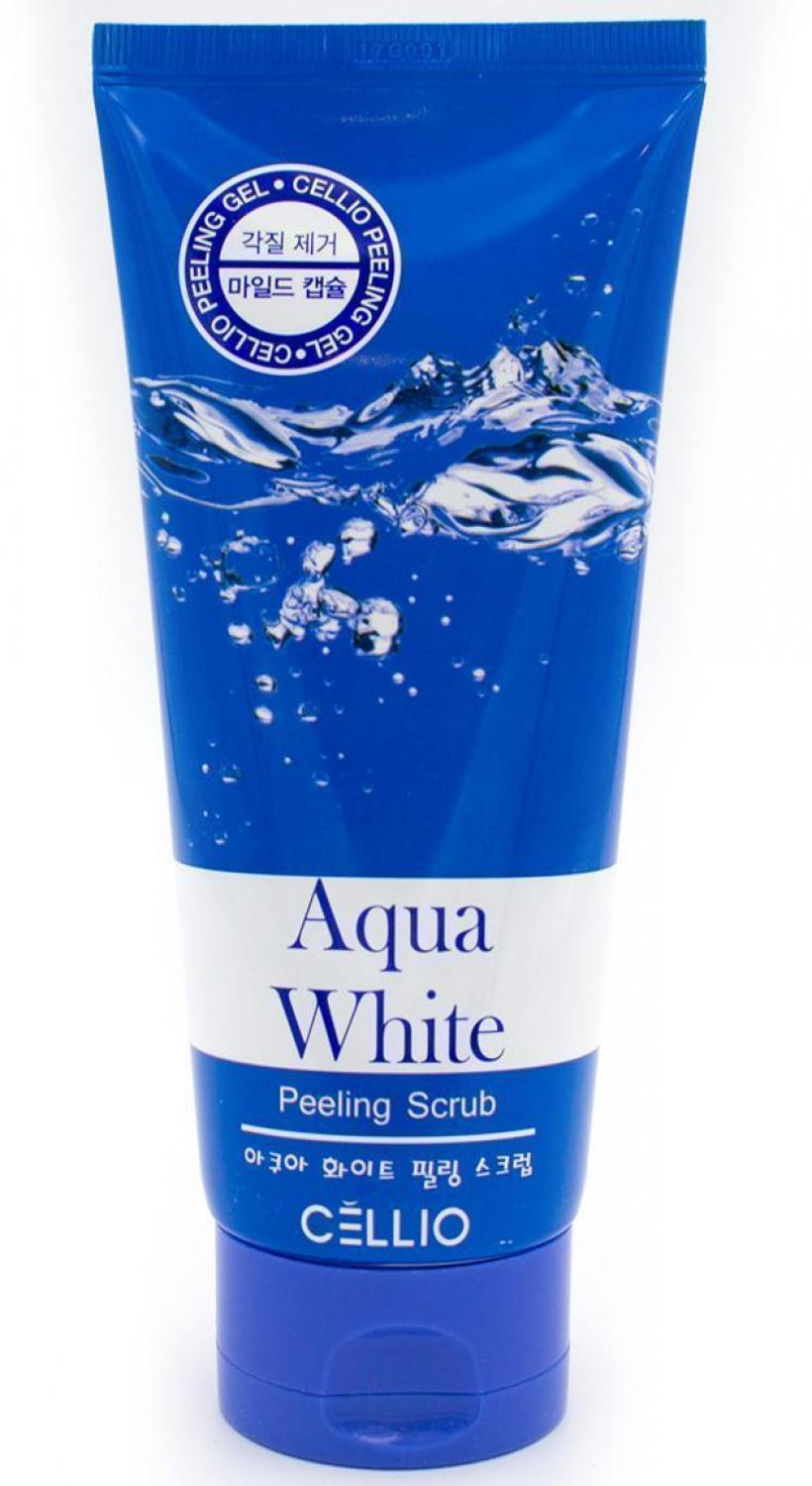 Пилинг-скраб для лица Cellio Aqua White Peeling Scrub. Артикул 082300051